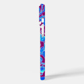 William Morris Hyacinth Print, Aqua en Paars Case-Mate iPhone Case (Achterkant / Links)