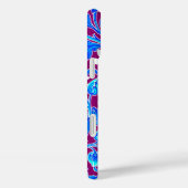 William Morris Hyacinth Print, Aqua en Paars Case-Mate iPhone Case (Achterkant / Rechts)