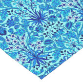 William Morris Hyacinth Print, Aqua en Turquoise Korte Tafelloper (Hoek)