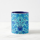 William Morris Hyacinth Print, Aqua en Turquoise Mok (Midden)