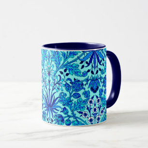 William Morris Hyacinth Print, Aqua en Turquoise Mok