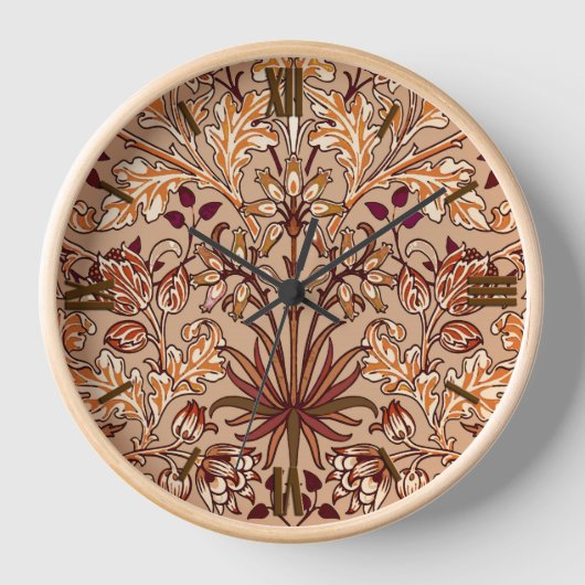 William Morris Hyacinth Print, Brown en Beige (Voorkant)