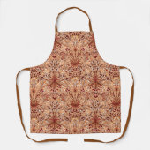 William Morris Hyacinth Print, Brown en Beige Schort (Voorkant)