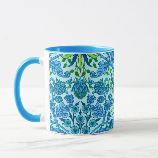 William Morris Hyacinth Print, Cerulean Blue Mok (Links)