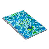 William Morris Hyacinth Print, Cerulean Blue Notitieboek (Rechterzijde)