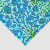William Morris Hyacinth Print, Cerulean Blue Tissuepapier (Detail)
