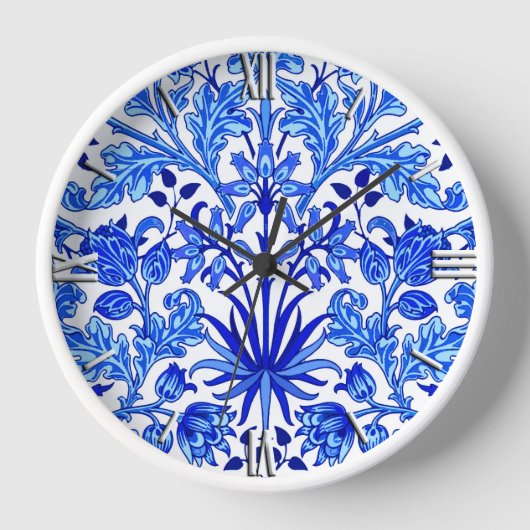 William Morris Hyacinth Print, Cobalt Blue en Whit (Voorkant)
