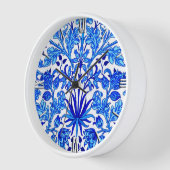 William Morris Hyacinth Print, Cobalt Blue en Whit (Hoek)