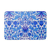 William Morris Hyacinth Print, Cobalt Blue en Whit Badmat (Voorkant)
