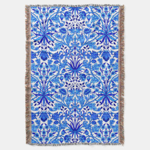 William Morris Hyacinth Print, Cobalt Blue en Whit Deken