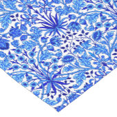 William Morris Hyacinth Print, Cobalt Blue en Whit Korte Tafelloper (Hoek)