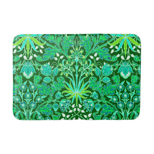 William Morris Hyacinth Print, Emerald Green Badmat