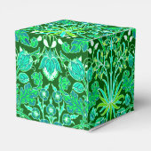 William Morris Hyacinth Print, Emerald Green Bedankdoosjes (Achterkant)