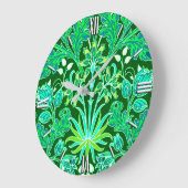 William Morris Hyacinth Print, Emerald Green Grote Klok (Hoek)