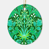 William Morris Hyacinth Print, Emerald Green Keramisch Ornament (Links)