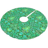 William Morris Hyacinth Print, Emerald Green Kerstboom Rok (Gekanteld)