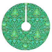 William Morris Hyacinth Print, Emerald Green Kerstboom Rok (Voorkant)