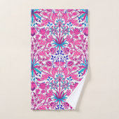William Morris Hyacinth Print, Fuchsia Pink Bad Handdoek (Handdoek)