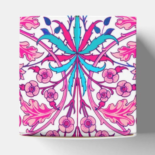 William Morris Hyacinth Print, Fuchsia Pink Bedankdoosjes (Bovenkant)