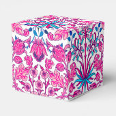 William Morris Hyacinth Print, Fuchsia Pink Bedankdoosjes (Achterkant)