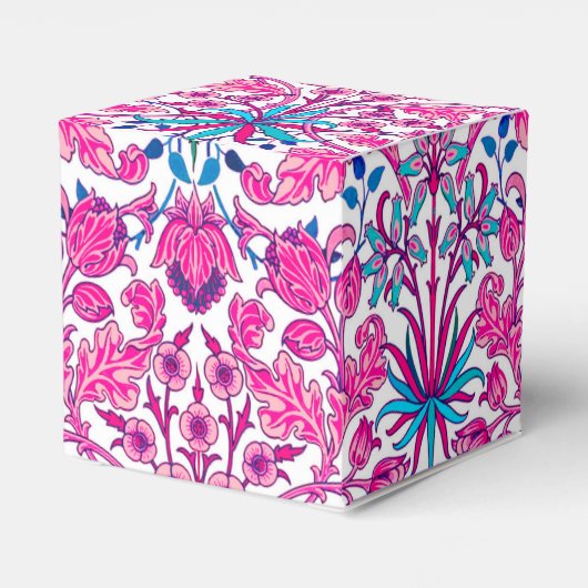 William Morris Hyacinth Print, Fuchsia Pink Bedankdoosjes (Achterkant)