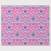 William Morris Hyacinth Print, Fuchsia Pink Cadeaupapier (Vlak)