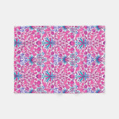 William Morris Hyacinth Print, Fuchsia Pink Fleece Deken (Voorkant (Horizontaal))