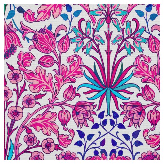 William Morris Hyacinth Print, Fuchsia Pink Stof (Swatch)