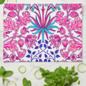 William Morris Hyacinth Print, Fuchsia Pink Theedoek (Gevouwen)