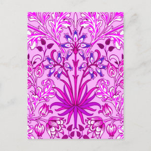 William Morris Hyacinth Print, Lavendel en Violet Briefkaart