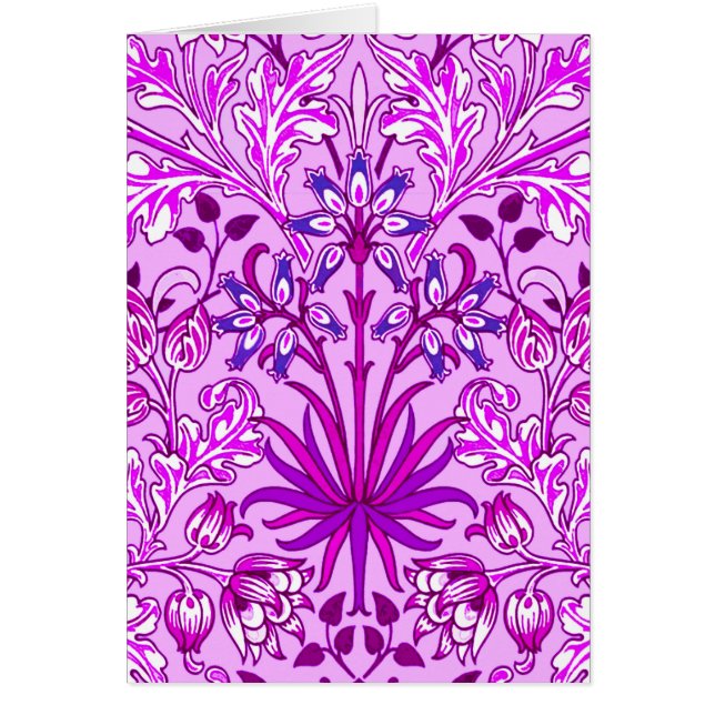 William Morris Hyacinth Print, Lavender en Violet (Voorkant)