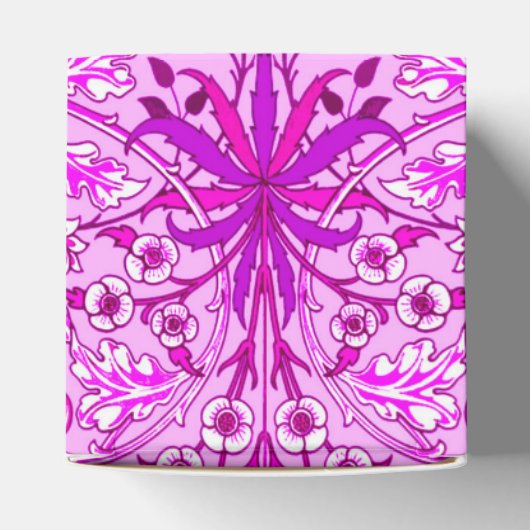 William Morris Hyacinth Print, Lavender en Violet Bedankdoosjes (Bovenkant)