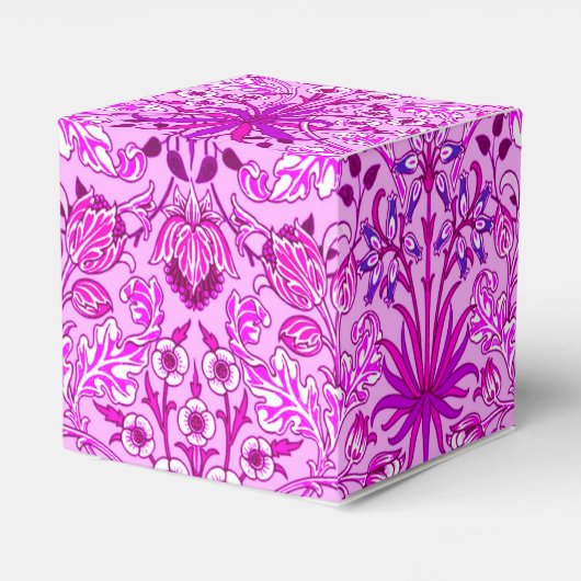 William Morris Hyacinth Print, Lavender en Violet Bedankdoosjes (Achterkant)