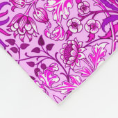 William Morris Hyacinth Print, Lavender en Violet Fleece Deken (Hoek)