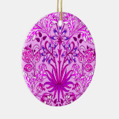 William Morris Hyacinth Print, Lavender en Violet Keramisch Ornament (Rechts)