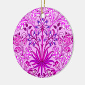 William Morris Hyacinth Print, Lavender en Violet Keramisch Ornament (Links)