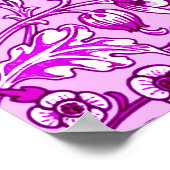 William Morris Hyacinth Print, Lavender en Violet Poster (Hoek)