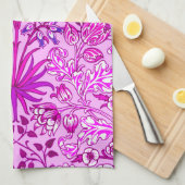 William Morris Hyacinth Print, Lavender en Violet Theedoek (Quarter Fold)
