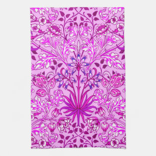 William Morris Hyacinth Print, Lavender en Violet Theedoek