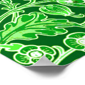 William Morris Hyacinth Print Limoen & Emerald Gre (Hoek)