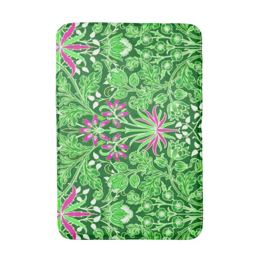 William Morris Hyacinth Print Limoen & Emerald Gre Badmat (Voorkant Verticaal)