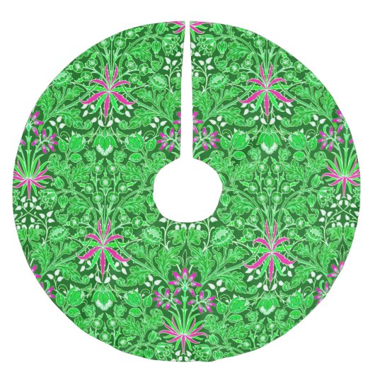 William Morris Hyacinth Print Limoen & Emerald Gre Kerstboom Rok (Voorkant)