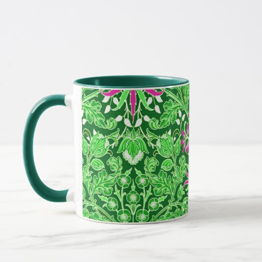 William Morris Hyacinth Print Limoen & Emerald Gre Mok (Links)