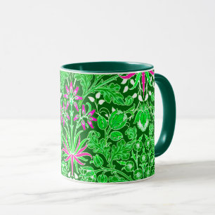 William Morris Hyacinth Print Limoen & Emerald Gre Mok