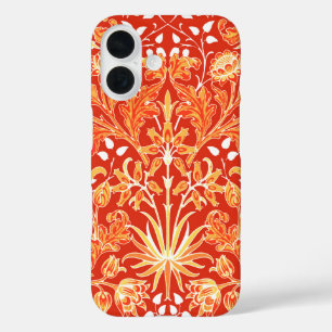 William Morris Hyacinth Print, Mandarin Oranje iPhone 16 Hoesje