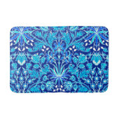 William Morris Hyacinth Print, Navy & Cobalt Blue Badmat (Voorkant)