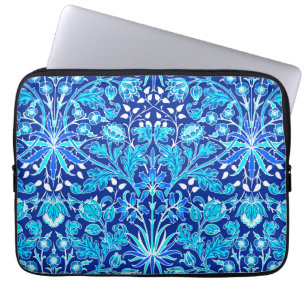 William Morris Hyacinth Print, Navy & Cobalt Blue Laptop Sleeve