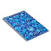 William Morris Hyacinth Print, Navy & Cobalt Blue Notitieboek (Rechterzijde)