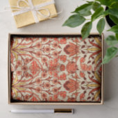 William Morris Hyacinth Print, Oranje en Rust Tissuepapier (Geschenk)