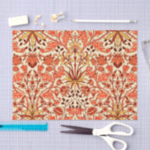 William Morris Hyacinth Print, Oranje en Rust Tissuepapier (Craft)